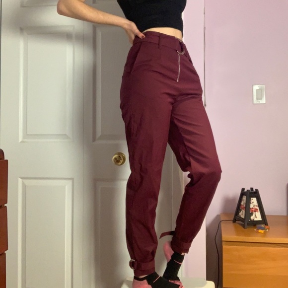 Lavish Alice plum utility pants - uk 8 - Picture 5 of 10